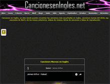 Tablet Screenshot of cancioneseningles.net